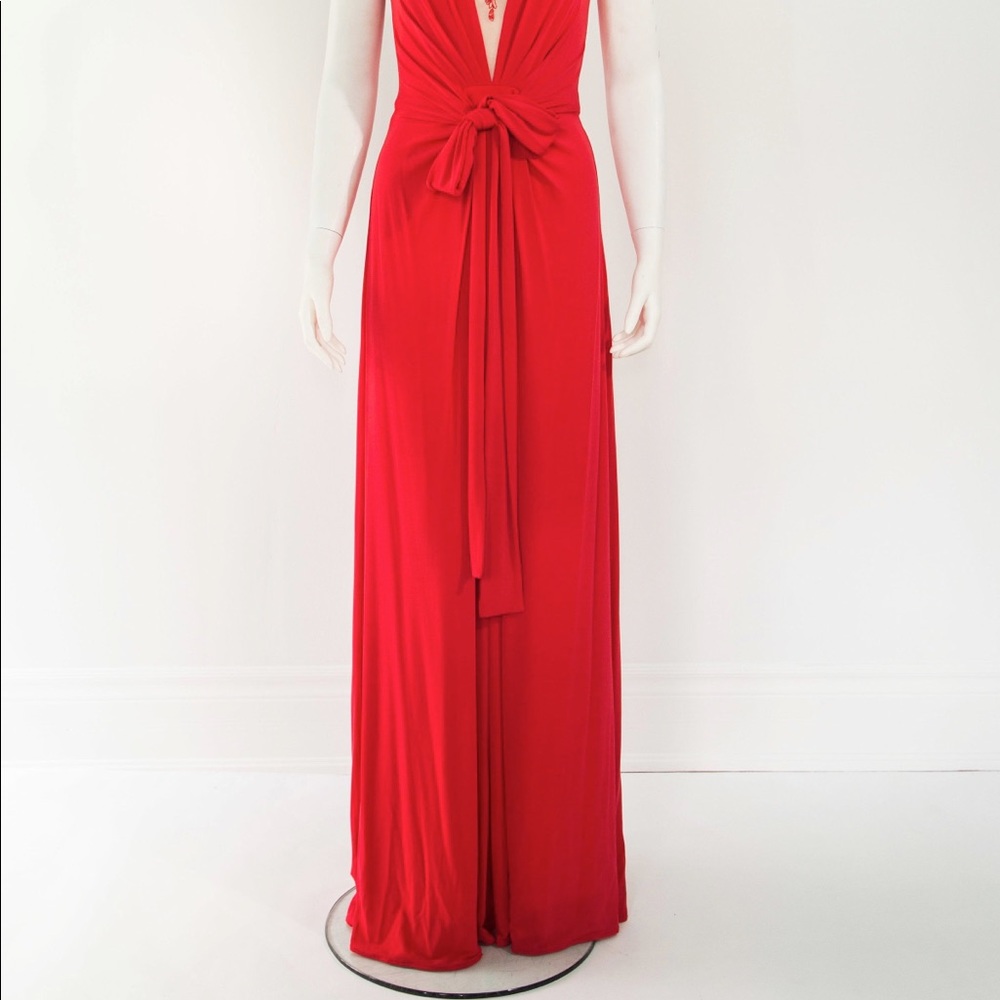 BCBG Laced Pleated Gown